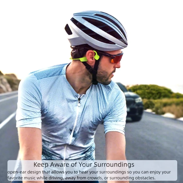 Alt view image 2 of 7 - Bone Conduction Headphones Bluetooth Wireless Open Ear Headset Multipoint Connection Waterproof Sports Headphones for Workouts Running Walking Cycling Fitness Fishing Yoga