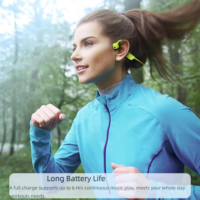 Alt view image 6 of 7 - Bone Conduction Headphones Bluetooth Wireless Open Ear Headset Multipoint Connection Waterproof Sports Headphones for Workouts Running Walking Cycling Fitness Fishing Yoga