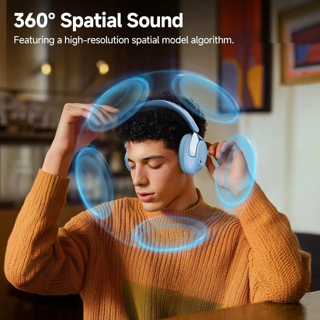 Alt view image 6 of 7 - H3 PRO Adaptive ANC Wireless Headphones Over Ear 50dB Active Active Noise Cancelling, LDAC Hi-Res Wireless Audio, 55H Playtime, Custom EQ via App, Multiple Modes