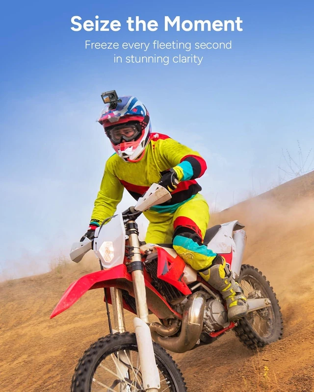 Alt view image 7 of 7 - SJ6Ultra 4K Action Camera with Dual Touchscreens, SteadyMotion 2.0,30M Waterproof,Voice Control & Cycling Kit