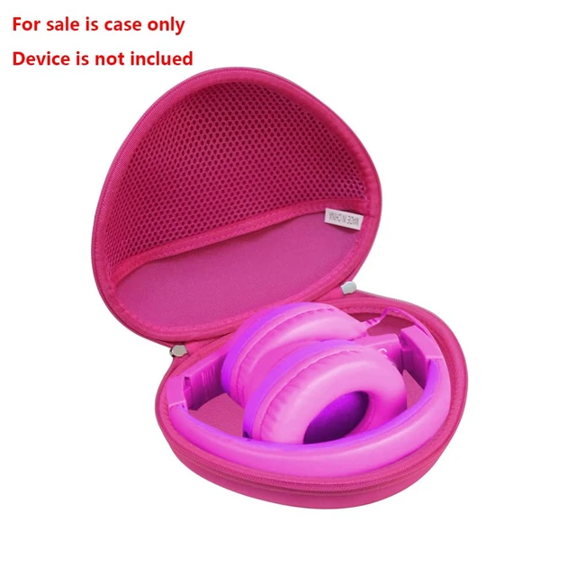 Alt view image 2 of 6 - Hard Travel Case for iClever HS19 / iClever BTH12 / Botesty Sound/EarFun/Candy Bila BH03 / IMYB Kids Headphones (Hot Pink)