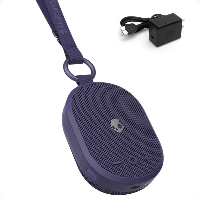Main image of Skullcandy Kilo 2 Wireless Bluetooth Speaker, IPX7, 24-Hour Battery Waterproof, True Wireless Stereo, Touch Controls, Punchy Bass, Carabiner and Strap Included, Rechargeable Battery