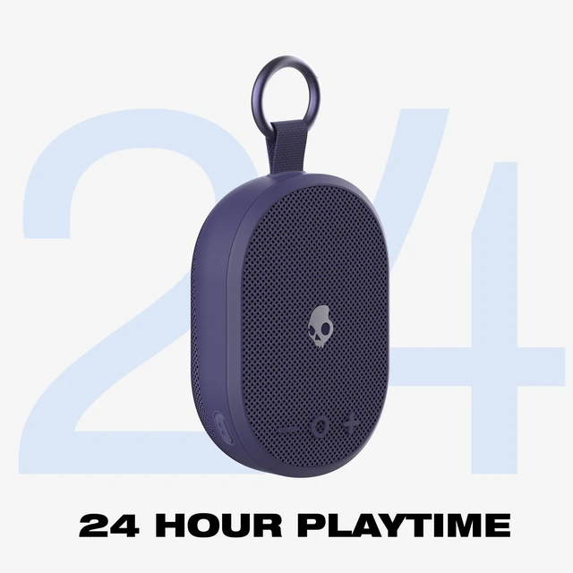 Alt view image 3 of 7 - Skullcandy Kilo 2 Wireless Bluetooth Speaker, IPX7, 24-Hour Battery Waterproof, True Wireless Stereo, Touch Controls, Punchy Bass, Carabiner and Strap Included, Rechargeable Battery