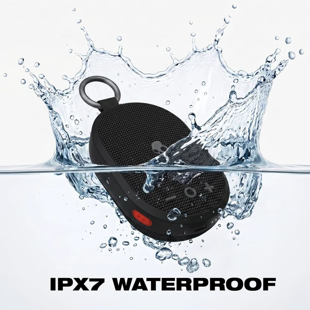 Alt view image 4 of 7 - Skullcandy Kilo 2 Wireless Bluetooth Speaker, IPX7, 24-Hour Battery Waterproof, True Wireless Stereo, Touch Controls, Punchy Bass, Carabiner and Strap Included, Rechargeable Battery