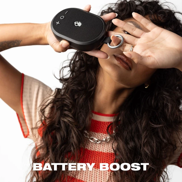 Alt view image 5 of 7 - Skullcandy Kilo 2 Wireless Bluetooth Speaker, IPX7, 24-Hour Battery Waterproof, True Wireless Stereo, Touch Controls, Punchy Bass, Carabiner and Strap Included, Rechargeable Battery