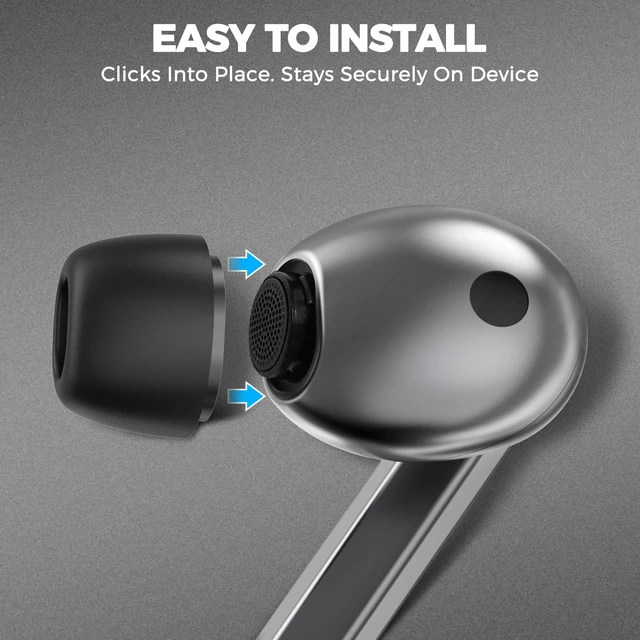 Alt view image 6 of 7 - Memory Foam Earbud Tips for Samsung Galaxy Buds4 Pro/Buds3 Pro 3 Pairs S/M/L, Added Storage Box, Ultimate Comfort, Noise Canceling Memory Foam, Anti Slip, Secure Fit, Fits Charging Case