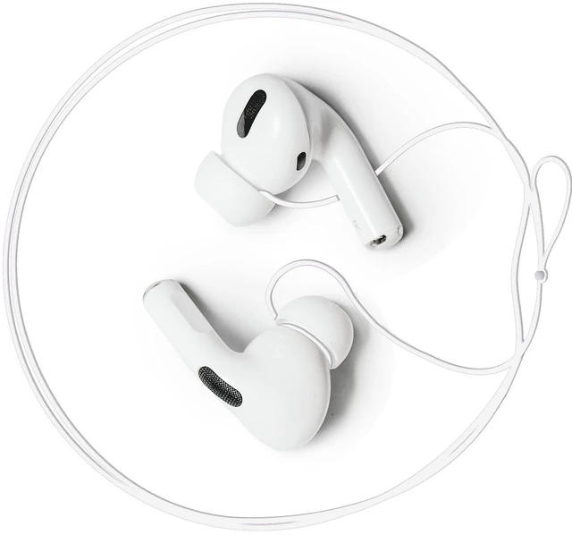 Main image of Anti-Lost Strap for Airpod Pro, New Version Strap for Wireless in-Ear Earbuds with Ear Tips, Airpod Pro Lanyard - White (Compatible with Airpods Pro 1 2 3, Sony, Beats, Samsung, Bose)