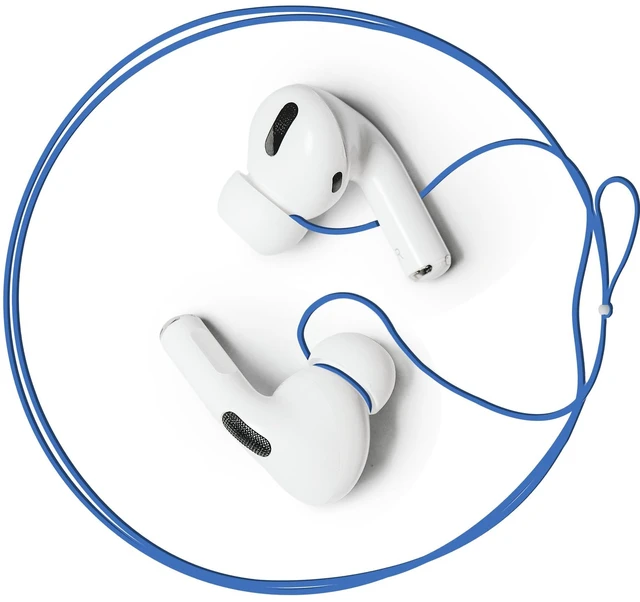 Main image of Anti-Lost Airpod Pro Strap, New Version Strap for Wireless in-Ear Earbuds with Ear Tips, Airpod Pro Lanyard - Blue (Compatible with Airpods Pro 1 2 3, Sony, Beats, Samsung, Bose)