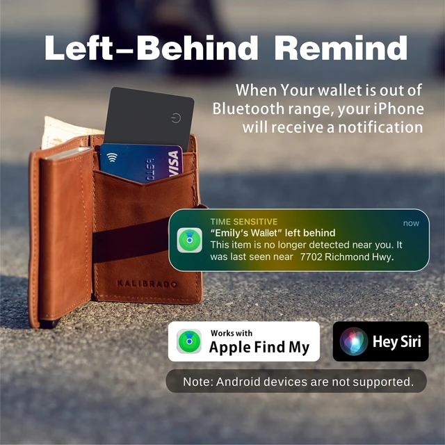 Alt view image 2 of 7 - Wallet Tracker Card, Works with Apple Find My, Rechargeable, 2 Pack IP68 Waterproof Slim Tracking Cards For Wallets, Phones, Passports And Luggage Tags, Up To 5 Months Per Charge, iOS Only
