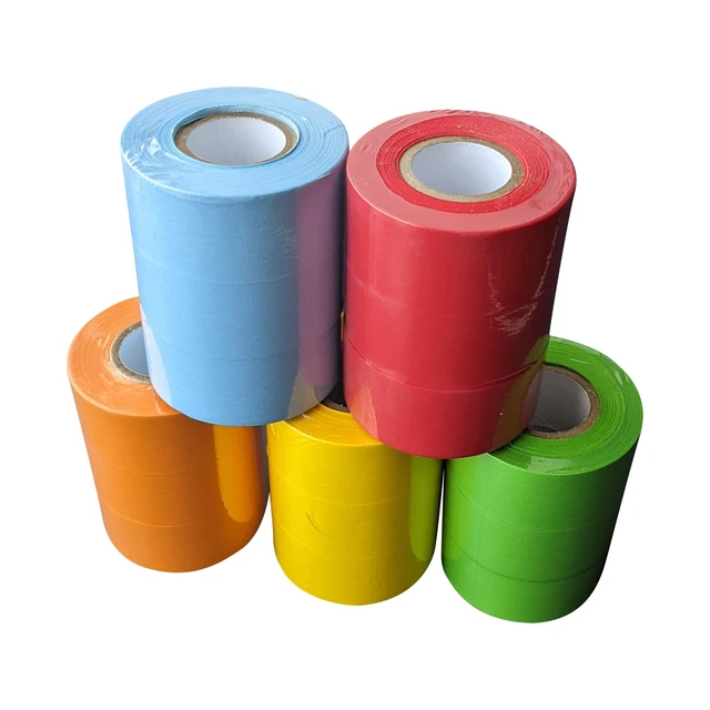 Alt view image 4 of 7 - Lab Labeling Tape, 1 in x 500 in, 15 Rolls, Assorted Colors Made in USA, 1 in diameter cores, Color Coding and Marking, 3 Rolls of Each Color, Red Orange Yellow Green Blue