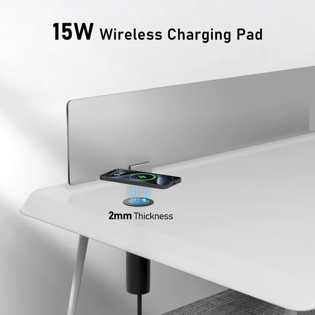Alt view image 5 of 7 - Pop Up Outlet for Countertop with 15W Wireless Charging Pad,20W USB C,Recessed Power Strip 2.5-Inch Hole,Tamper Resistant Receptacle,4 USB,4 Outlets for Kitchen,Office Desk,ETL Listed (Black)