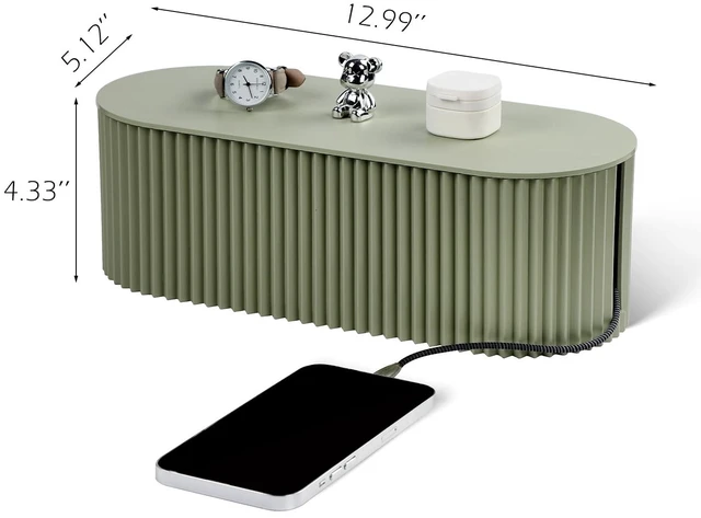 Alt view image 2 of 7 - Cable Management Box Large Cable Organizer Box for Power Strips, Surge Protectors, Chargers, Adapters, TV Computer Wires Cable Hider Organizer Box with Cable TiesWire Ties - Green