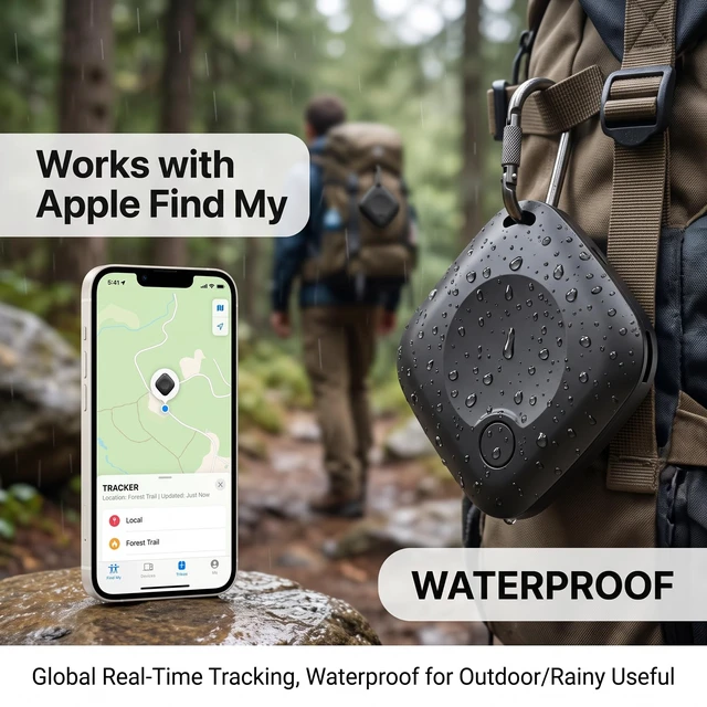 Alt view image 4 of 6 - 2 Pack Smart Tags Wallet Tracker Card MFi Certified for Find My (iOS Only) Wireless Charging Ultra Slim Air Tracking Card Replaceable Batery Bluetooth Key Finder for Passort Kid Pet Luggage Waterproof