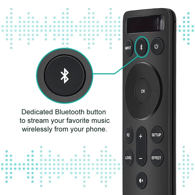 Alt view image 2 of 7 - for Vizio Soundbars Bluetooth Backlit Display Remote Controller