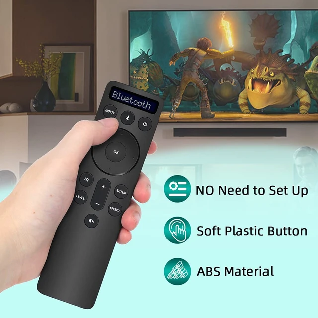 Alt view image 4 of 7 - for Vizio Soundbars Bluetooth Backlit Display Remote Controller