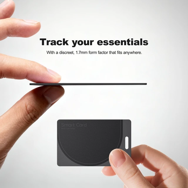Alt view image 3 of 7 - Wallet Tracker Card - Compatible with Apple Find My, Bluetooth Tracker Smart Card Wallet Finder, IP68 Waterproof, Item Locator for Luggage Tags, Passports, Purse (2)