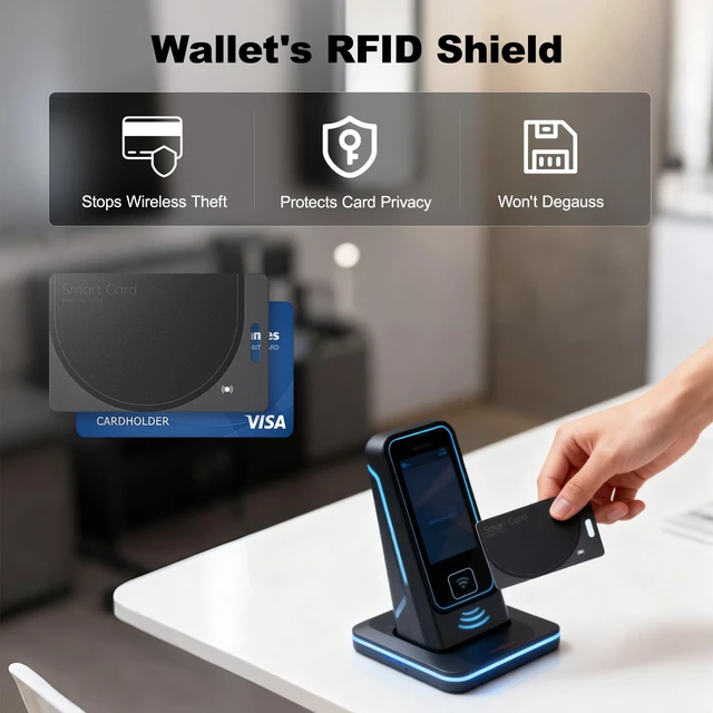 Alt view image 4 of 7 - Wallet Tracker Card - Compatible with Apple Find My, Bluetooth Tracker Smart Card Wallet Finder, IP68 Waterproof, Item Locator for Luggage Tags, Passports, Purse (2)