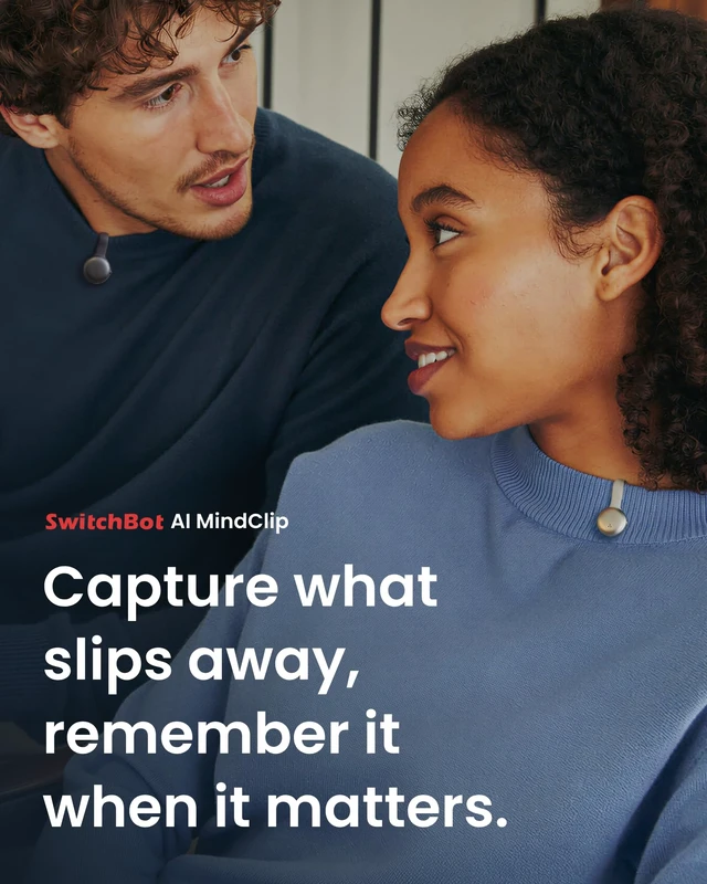 Alt view image 3 of 7 - AI MindClip Wearable Voice Recorder, AI Note Taking Device, 64GB AI Voice Recorder, Meetings, Daily Life & To-Dos, Calls, Interviews, Lectures, Ideas, 300 Free Min./Month, Black