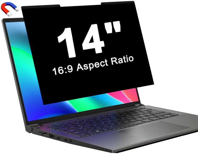 Main image of Laptop Privacy Screen 14 Inch Magnetic(16:9 Aspect Ratio) Removable