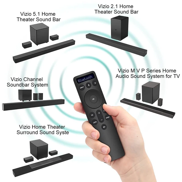 Alt view image 3 of 7 - for Vizio Soundbars Bluetooth Backlit Display Remote Controller