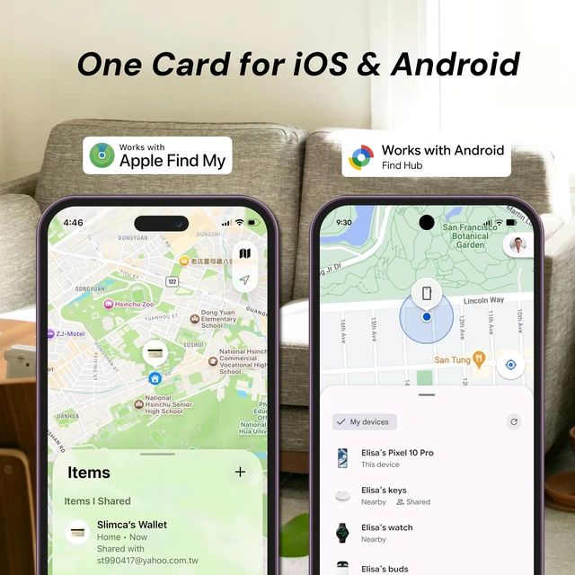 Alt view image 2 of 7 - HERE 2 Rechargeable Wallet Tracker Card for Apple & Andriod(2PK) Ultra Slim, Waterproof, Bluetooth, USB-C Charging Card Finder for Key, Wallet, Passport, Luggage, Bag