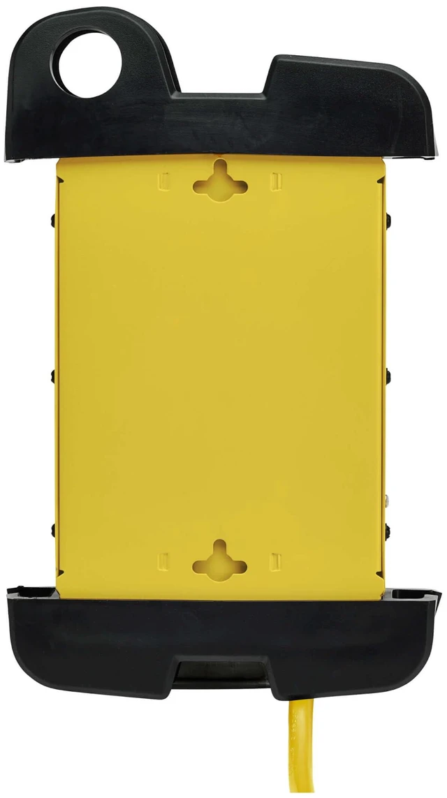 Alt view image 3 of 7 - Eaton TLM812GF Power Strip 12ft 15A GFCI Plug Extension Cable Heavy Duty, Metal, 8 Outlets, LED On/Off Switch, Cord Wrap, Yellow Housing, Manufacturer's