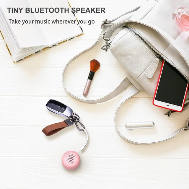 Alt view image 5 of 7 - Mini Wireless Bluetooth Speaker with Bluetooth 5.0 - Perfect for Travel & Outdoor Sound (Pink)