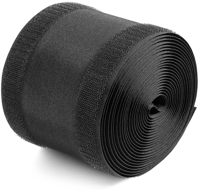 Main image of Carpet Cord Cover Floor Cable Protector, 4 Inch X 15 Feet, Black Hook Loop Adhesive Design, Carpet Wire Cover, Floor Cable Management, Prevents Tripping, for Office Carpet Organized Protect