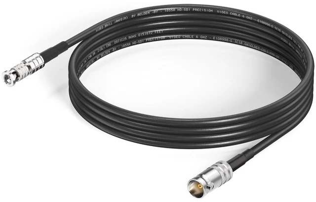 Main image of BNC Female to HDBNC Male Cable 75 Ohm Belden 1855A,3G/6G/12G-SDI Support, for Blackmagic Video Assist Monitor Professional Cameras and Video Switchers (6ft,1-Pack)