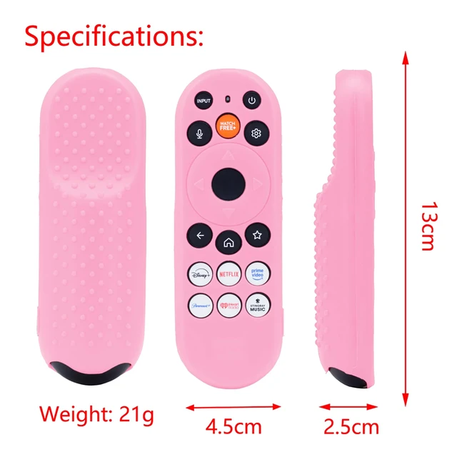 Alt view image 3 of 4 - Glow Pink Cover for Vizio/Onn XRT181 XRT290 WRT290 XRT29X Silicone Case Protector Skin