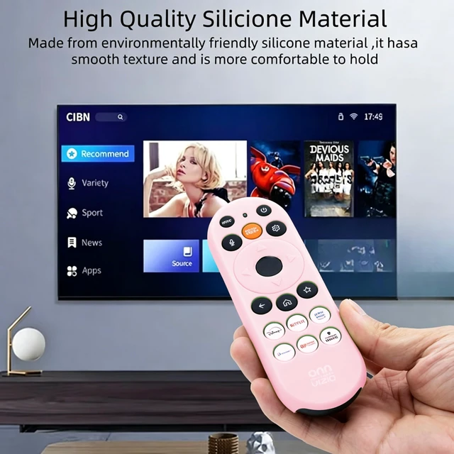 Alt view image 4 of 4 - Glow Pink Cover for Vizio/Onn XRT181 XRT290 WRT290 XRT29X Silicone Case Protector Skin