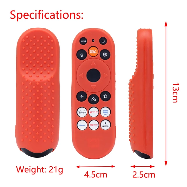 Alt view image 4 of 7 - Red Cover for Vizio/Onn XRT190R XRT290 WRT290 XRT29X XRT290R Silicone Case Protector