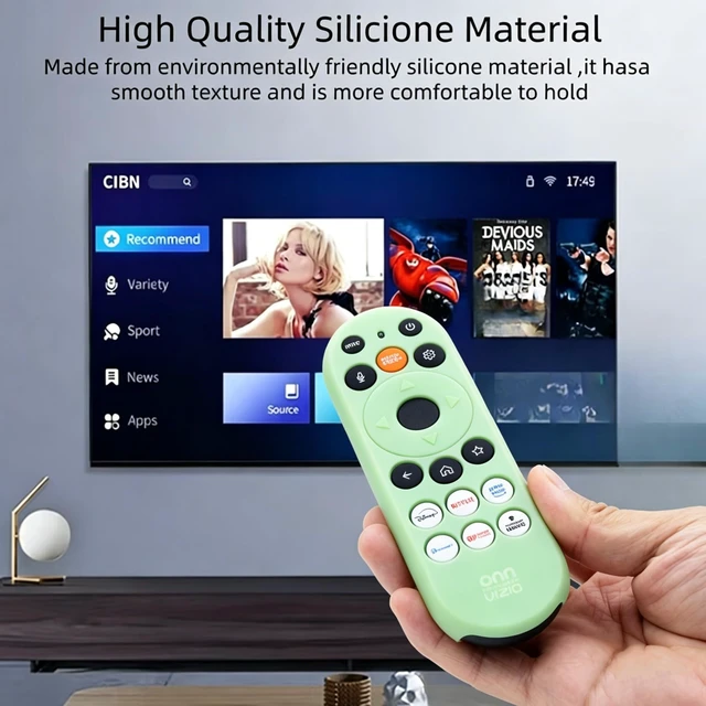 Alt view image 3 of 5 - Cover for Vizio/Onn XRT181 XRT290 WRT290 XRT29X Silicone Case Protector Glow in Dark - Lime Green