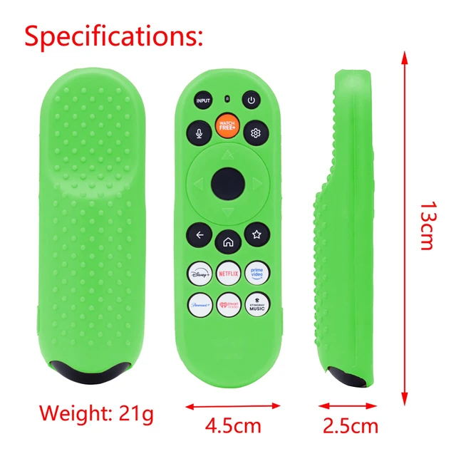 Alt view image 4 of 5 - Cover for Vizio/Onn XRT181 XRT290 WRT290 XRT29X Silicone Case Protector Glow in Dark - Lime Green