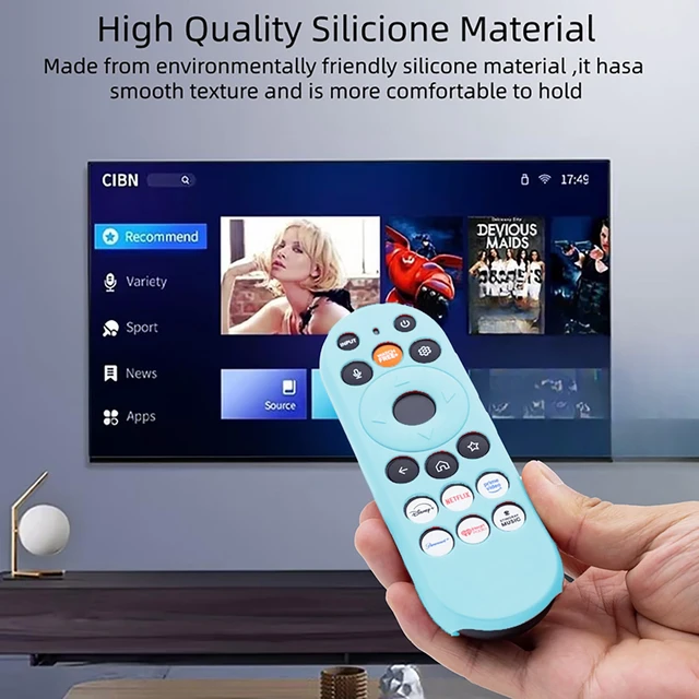 Alt view image 3 of 6 - XRT290 Cover for Vizio/Onn XRT181 XRT290 WRT290 XRT29X Silicone Case Protector Glow in Dark Blue