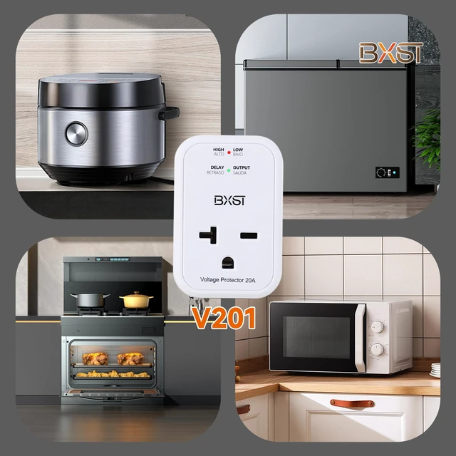 Alt view image 6 of 7 - Single Outlet Surge Protector for Refrigerator/Air-Conditioner/Smart TV Small Wall Outlet Power Surge Plug in Voltage Protector for Home Appliance 140J 4400W2 Pack