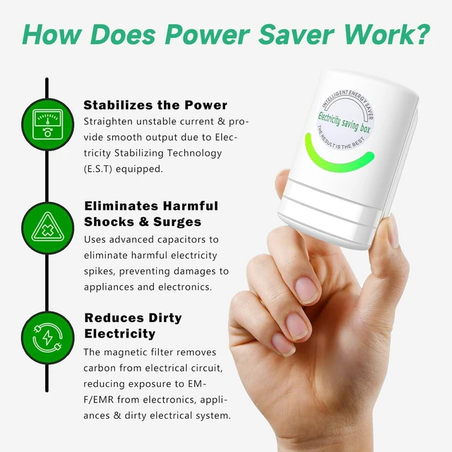 Alt view image 5 of 7 - New Stopwatt Household Current Regulator Device, Intelligent Circuit Protection Adapter, 90V-250V US Plug Wall Adapter for Home and Office Use(2 Pack)