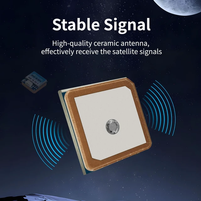 Alt view image 4 of 7 - M10-18 Mini FPV GPS Module with Upgraded 10th Generation Chip Ceramic Antenna Fast Satellite Positioning Ubx GPS for FPV Racing Drones More Position Modes