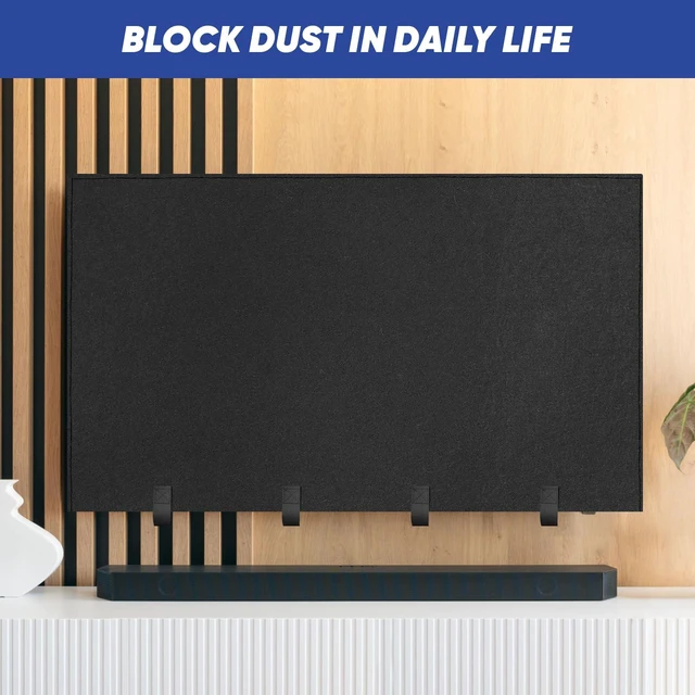 Alt view image 7 of 7 - TV Cover for Moving & Packing 70"-75" Felt Flat Screens TV Wrap Protector Anti-Scratch TV Dust Cover for TV Packing Boxes Protection TV Moving Home Renovation Pet Scratch or Other Furniture, Straps