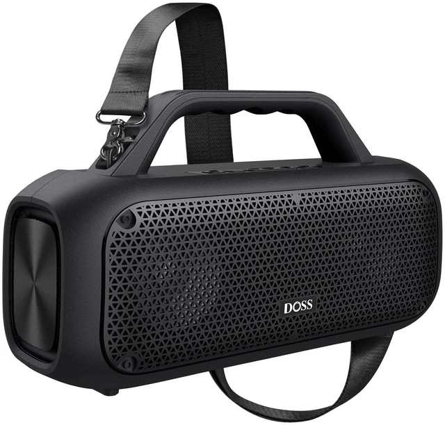 Main image of Extreme Boom Portable Bluetooth Speaker with 60W Mighty Sound-Black 60W Deep Bass, 30H Playtime,10400mAh Power Bank, IPX6 Waterproof, TWS, BT 5.3, For Camping, Beach, Pool, Grage, Parties