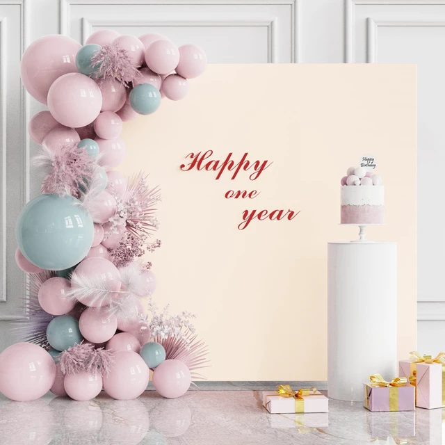 Alt view image 2 of 5 - Square Backdrop Cover Beige Square Wedding Arch Cover, 6.6x6.6FT Spandex Square Arch Cover Balloon Arch Covers Stretchy Backdrop for Birthday Party Wedding Ceremony Baby Shower Decor