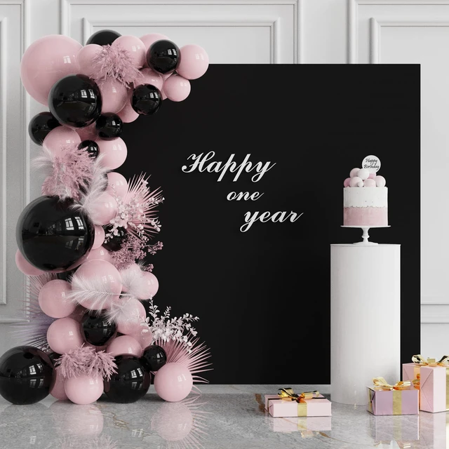 Alt view image 2 of 5 - Square Backdrop Cover Black Square Wedding Arch Cover, 6.6x6.6FT Spandex Square Arch Cover Balloon Arch Covers Stretchy Backdrop for Birthday Party Wedding Ceremony Baby Shower Decor