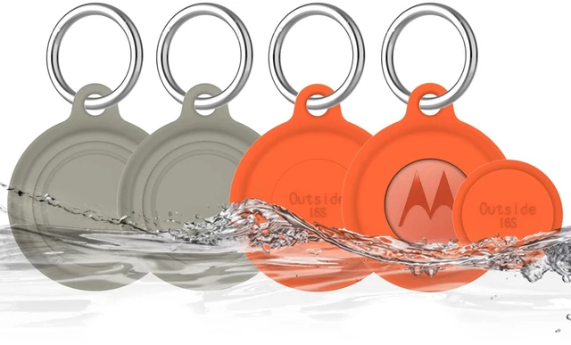 Main image of 4 Pack for Moto Tag Holder, Waterproof Silicone Cover for Motorola Moto Tag 2024/2026, Soft Full Body Protective Case for MotoTag 2 Tracker, Fits Finder Keys/Kids/Luggage/Backpacks/Pet