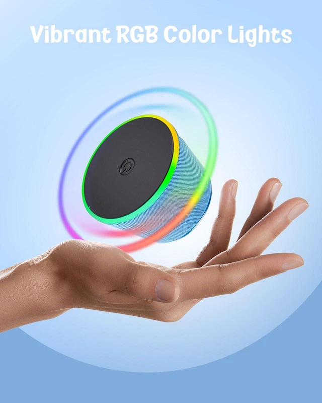 Alt view image 6 of 7 - Small Portable Bluetooth Speaker Birthday Gifts Magnetic Phone Stand Magnetic Wireless Bluetooth Speaker,TWS Pairing,9 RGB Modes,IPX5 Waterproof,Travel Essentials Cool Gadgets for Men Teen Boys