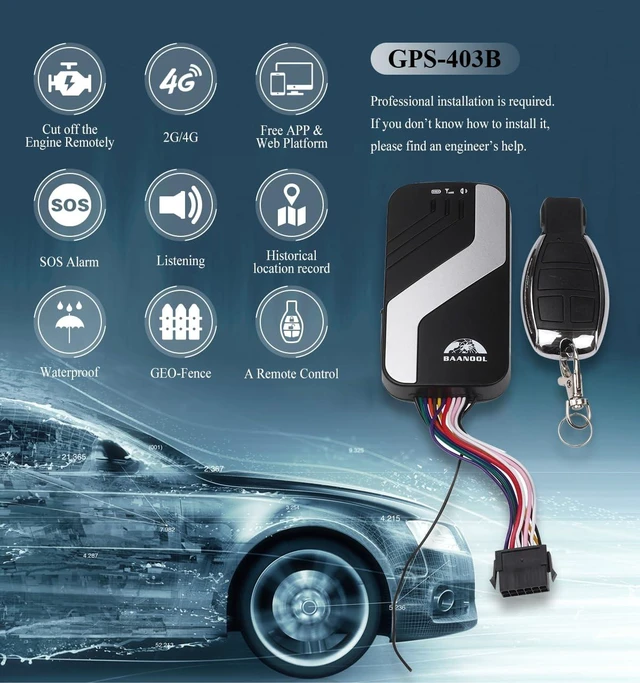 Alt view image 3 of 6 - BN 403 A/B 4G GPS Tracker Device for Vehicles No Monthly Fee Car Tracking Device Mini Locator for Automobile Truck Taxi (-403B 4G)
