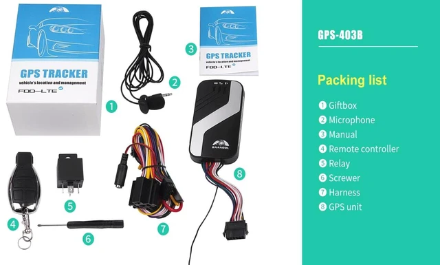 Alt view image 6 of 6 - BN 403 A/B 4G GPS Tracker Device for Vehicles No Monthly Fee Car Tracking Device Mini Locator for Automobile Truck Taxi (-403B 4G)