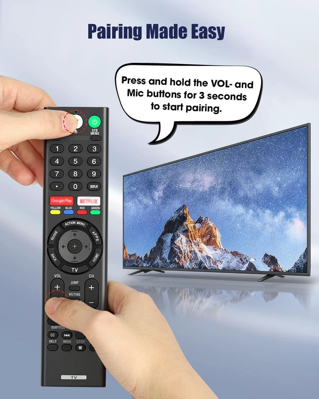 Alt view image 7 of 7 - Replacement Remote for Sony TV with Glow-in-The-Dark Green Protective Case Compatible with for Sony Bravia XR/XBR/KD/K Series Google/Android TVs,for 20162026 Models