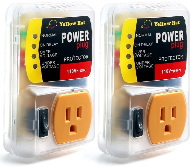 Main image of Surge Protector,Voltage Protector for Home Appliance 110V 15A 2200W 2 Pack Multi Function, Indicator Light, Plug with Protection Wall Mount, Power Suppressor for Refrigerator/TV/PC