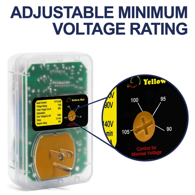 Alt view image 4 of 7 - Surge Protector,Voltage Protector for Home Appliance 110V 15A 2200W 2 Pack Multi Function, Indicator Light, Plug with Protection Wall Mount, Power Suppressor for Refrigerator/TV/PC