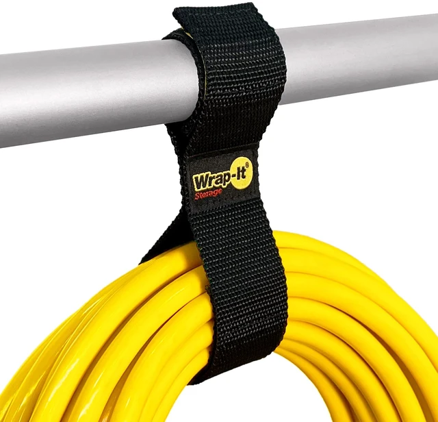 Main image of Twin-Straps by - 12" (6-Pack) Hook and Loop Hanging Cord Wrap for Multi-Purpose Cable and Hose Storage